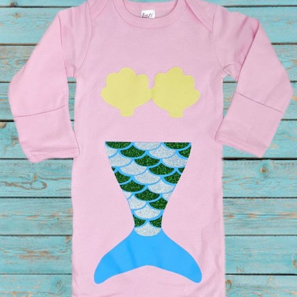 New! Mermaid Pajama Gown - Picture 1 of 1